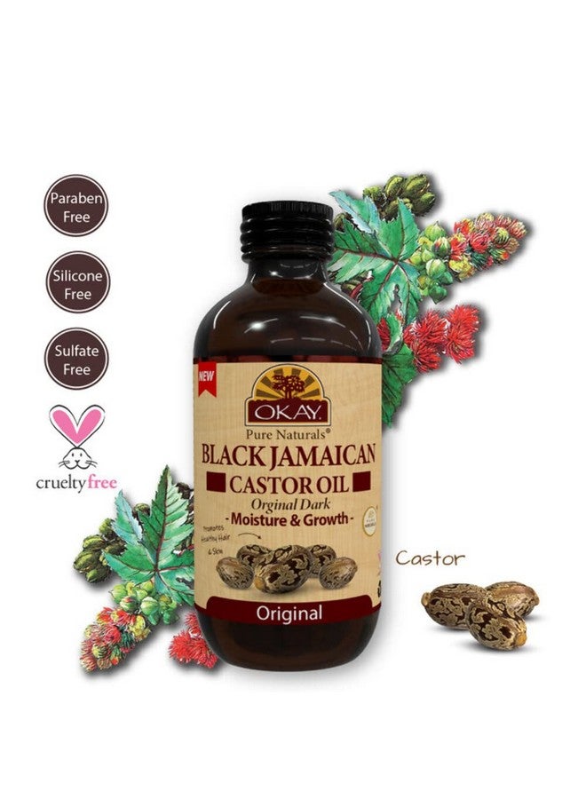 OKAY Kay Black Jamaican Castor Oil Original Dark 4Oz / 118Ml - Image 4