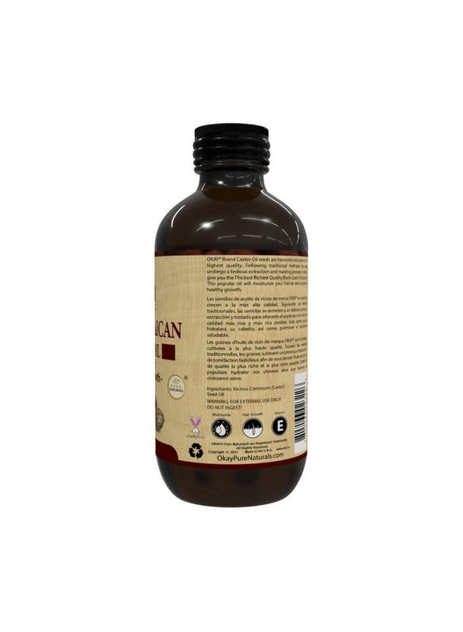 OKAY Kay Black Jamaican Castor Oil Original Dark 4Oz / 118Ml - Image 3