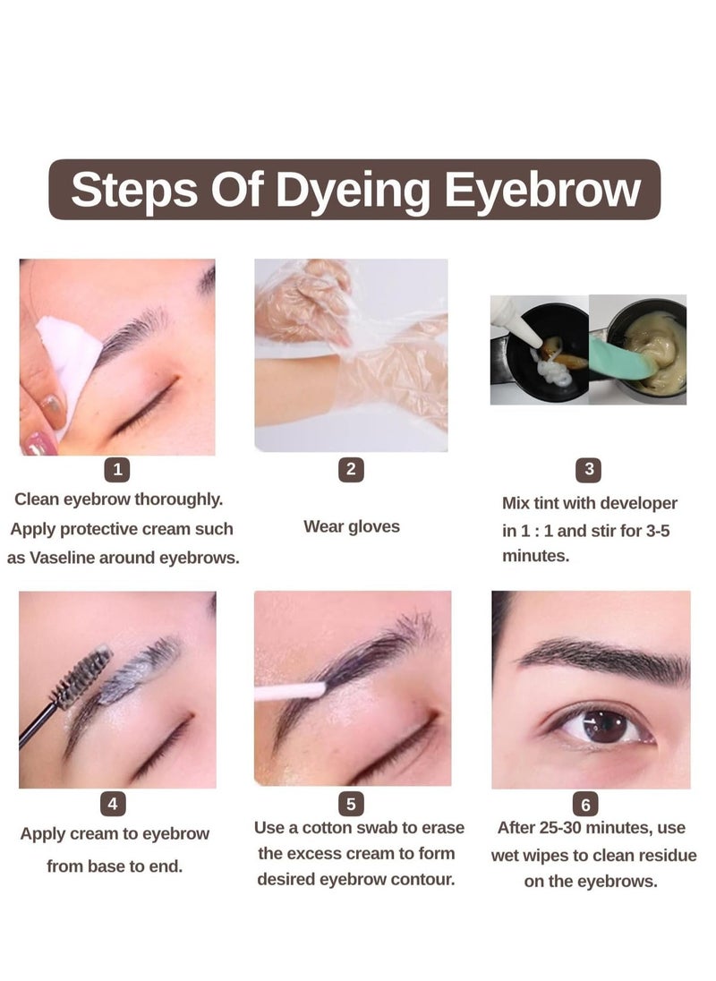 lakerain - 26-Piece Eyebrow & Eyelash Coloring Kit â Professional 20ml Brown Tint for Long-Lasting Results â Safe, Easy to Use, and Perfect for Salon or Home - Image 1
