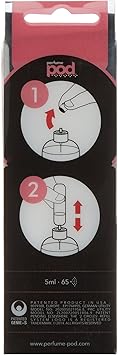 Perfume Pod Clear Refillable Perfume Atomiser with Spray GenieS Refill Pink - Image 3
