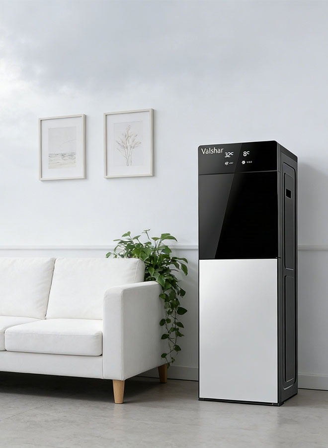 Valshar Bottom Loading Water Dispenser Temperature Display| Normal, Hot and Cold Function, 3 Taps| Cold Temperature: 7-12 Degrees Celsius; Hot Temperature: 85-100 Degrees Celsius| Perfect For Home And Office| Metallic Silver - Image 3