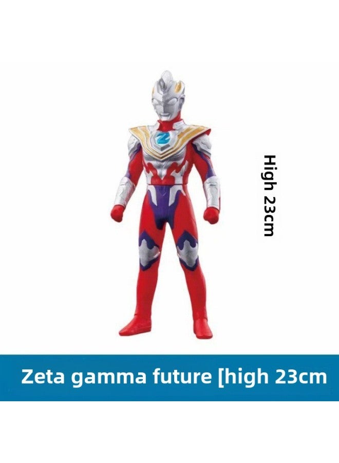 23CM Ultraman Toy Soft Rubber Doll Digacello Belia Galaxy Zeta Jade Toys-Color:23cm Jima - Image 1