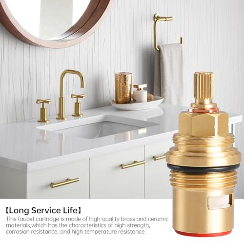 Liberflow Kitchen Faucet Cartridge Replacement Compatible with Grohe 45882000 Valve Parts Durability Brass Ceramic Cartridge Easy Installation AntiClockwise Open Design Fits Various Faucet Models - Image 3