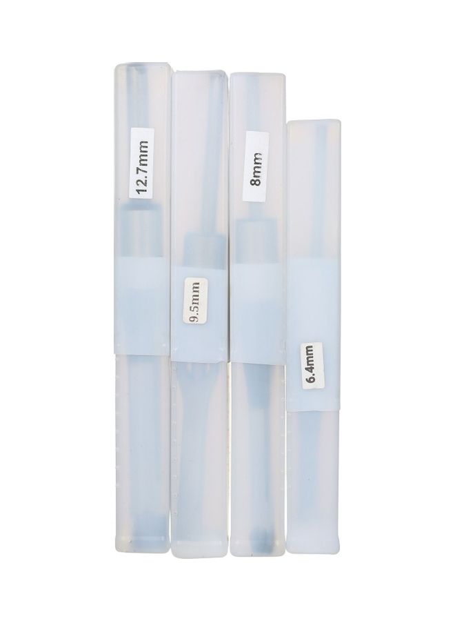 NIBEMINENT 4-Piece Hole Drill Set Silver/Black  - Image 3