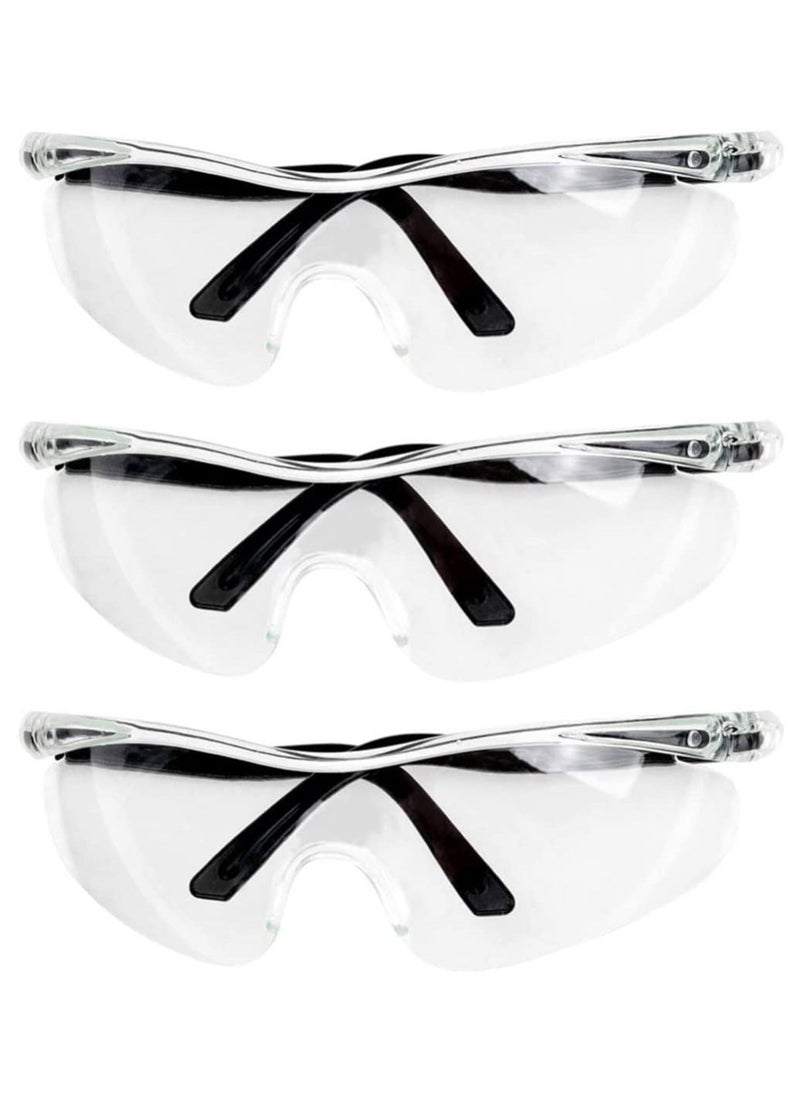 KASTWAVE KASTWAVE Transparent Eyes Protective Glasses Full Eyes Protection Goggles for Kids men and women, Prevent Droplets and Waterproof, Windbreak sand for Outdoor, Bike Race, Travel, Pool Swimming Party  - Image 2