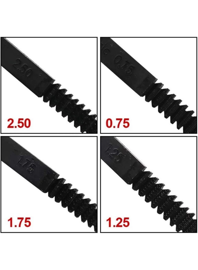 GGOOT Thread Repair File Thread Restoring File Thread Chaser File Teeth Correction Metric Hardware DIY Thread Repair Tools  - Image 4