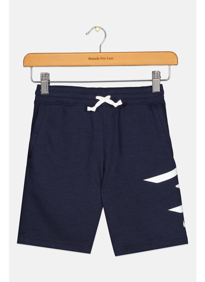 Nike 3Brand by Russell Wilson - Kids Boy Sportswear Fit Brand Logo Outdoor Shorts, Navy - Image 1