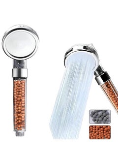 FALMER Handheld shower head with ion filtering to help reduce hair loss. Water-saving spa shower filter purifies water and removes chlorine for a cleaner, fresher experience.  - Image 1