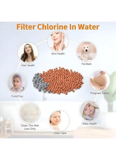 FALMER Handheld shower head with ion filtering to help reduce hair loss. Water-saving spa shower filter purifies water and removes chlorine for a cleaner, fresher experience.  - Image 3