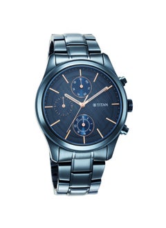 TITAN Men Analog Round Shape Stainless Steel Wrist Watch - 1805QM01 - 49.2 Mm  - Image 2