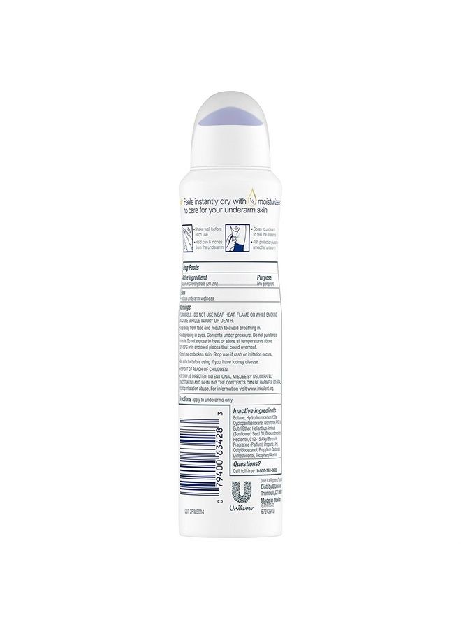 Dove Dry Spray Antiperspirant - Invisible - Sheer Fresh - Net Wt. 3.8 OZ (107 g) Per Can - Pack of 3 Cans - Image 3