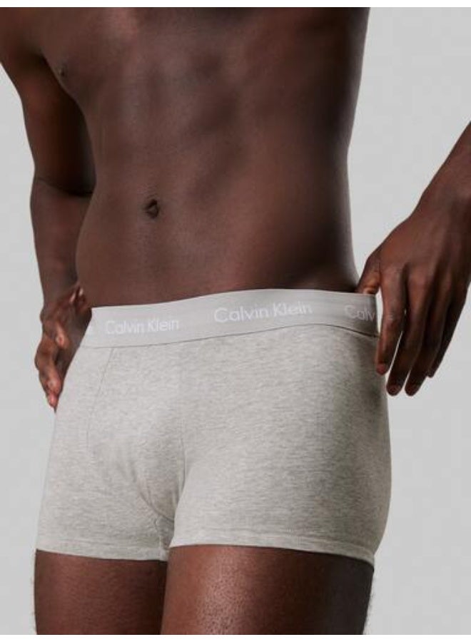 كالفن كلاين طقم 3 سراويل داخلية بخصر منخفض - كوتون ستريتش - Image 4