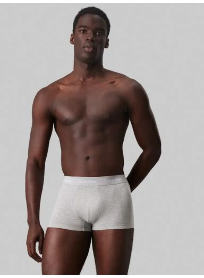 CALVIN KLEIN 3 Pack Low Rise Trunks - Cotton Stretch