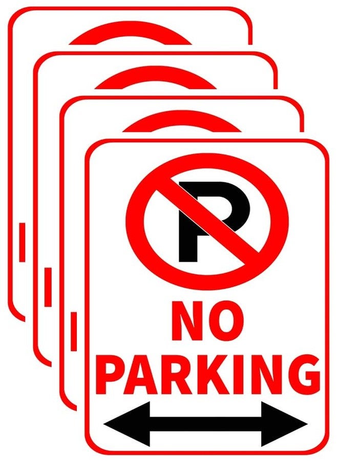 VAAIMAI No Parking 8X12 Inch Do Not Park Vehicle in Front of Gate Sign Board Eco Print and Matt Laminated 3mm Board, Pack of 4 - Image 1