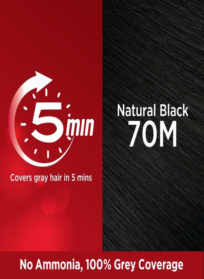 REVLON Top Speed Hair Color For Men - Natural Black 70M (with Outrageous Conditioner 190 ml) (3S10978E16463170) - Image 4