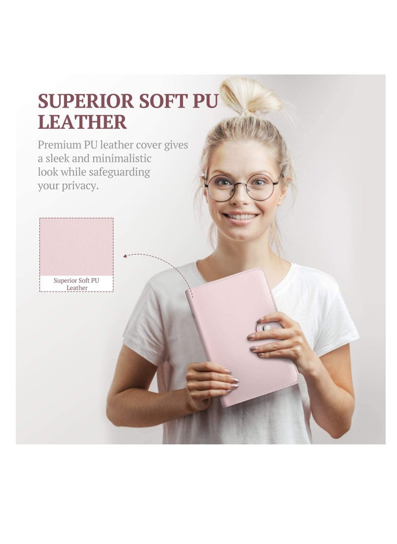 SYOSI A6 Budget Binder PU Leather Cover with 12PCS A6 Binder Pockets Loose Leaf Bags 6 Ring Binder Cash Zipper Pouches Label Stickers Refillable Budget Envelopes System  - Image 3
