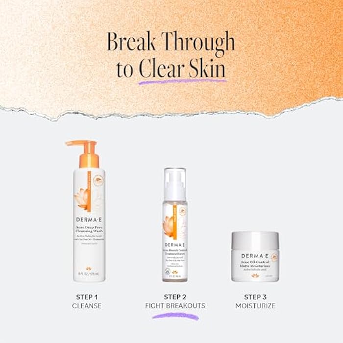 derma-e DERMA E Acne Spot Treatment, Acne Blemish Control Treatment Serum, 2 Fl Oz, Clinically Studied to Help Fight Blackheads, Breakouts and Cystic Acne for Clearer Looking Skin - Image 5