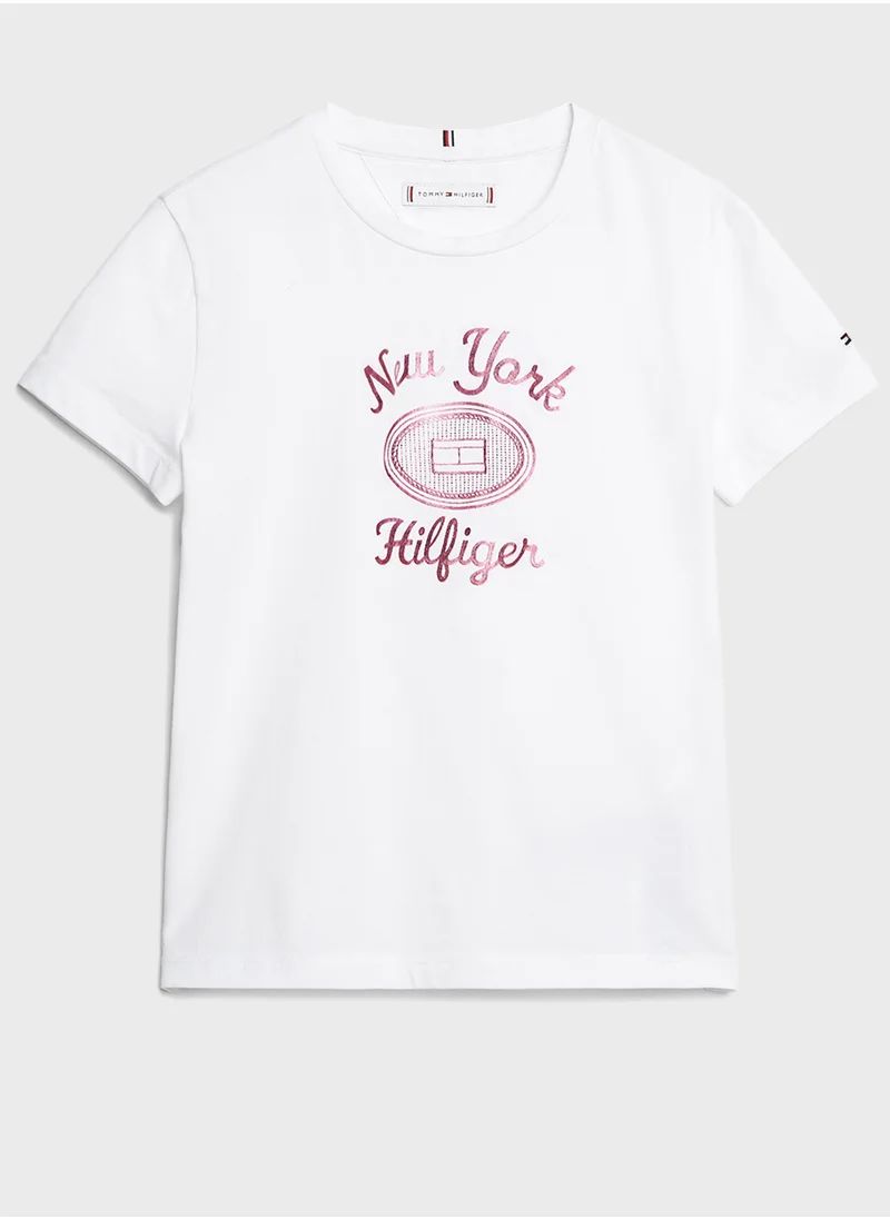 TOMMY HILFIGER HILFIGER NY FOIL REG TEE SS