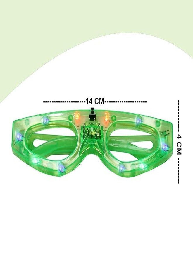 Wizme 6Pcs Led Flashing Light Up Goggles for Kids Adults Night Theme Functions Pack of 1 (Multicolor) - Image 2