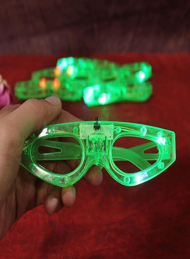 Wizme 6Pcs Led Flashing Light Up Goggles for Kids Adults Night Theme Functions Pack of 1 (Multicolor) - Image 5