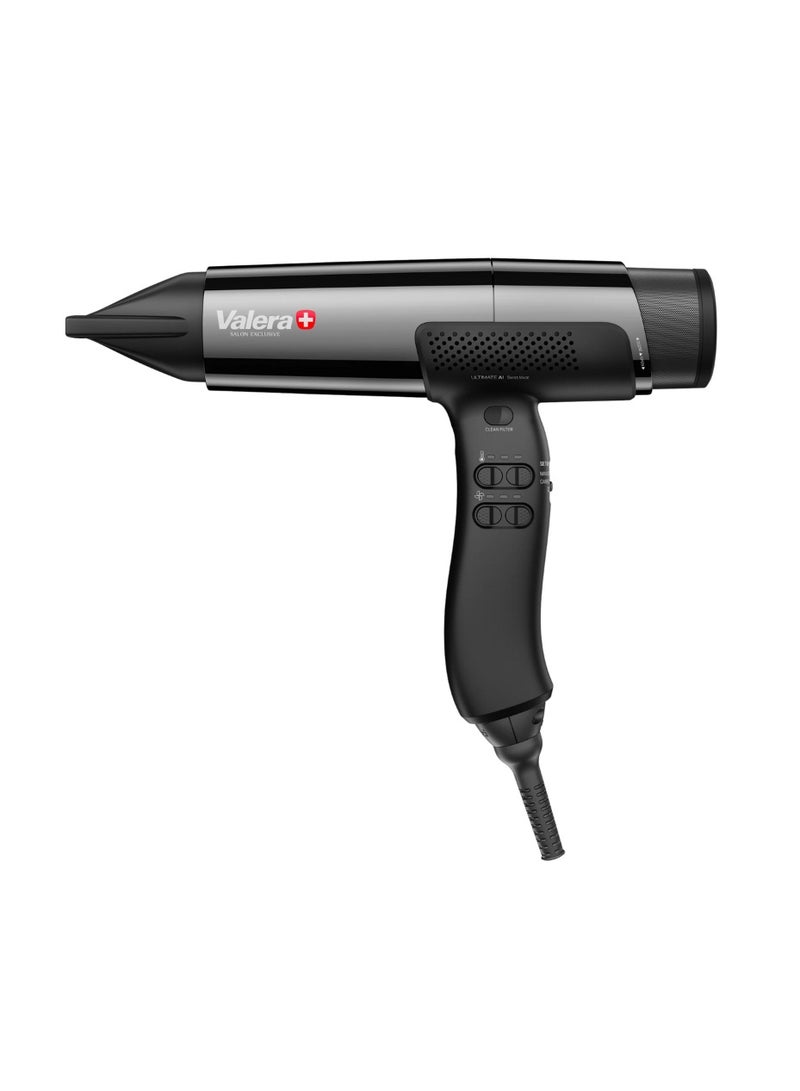 Valera Valera Ultimate AI Hair Dryer 2000W | Swiss-Made Brushless Motor with Turbo Boost | Ionic Fast-Drying with Thermo Control | Ultra Silent | 4 Styling Attachments for Salon Professionals - Image 1