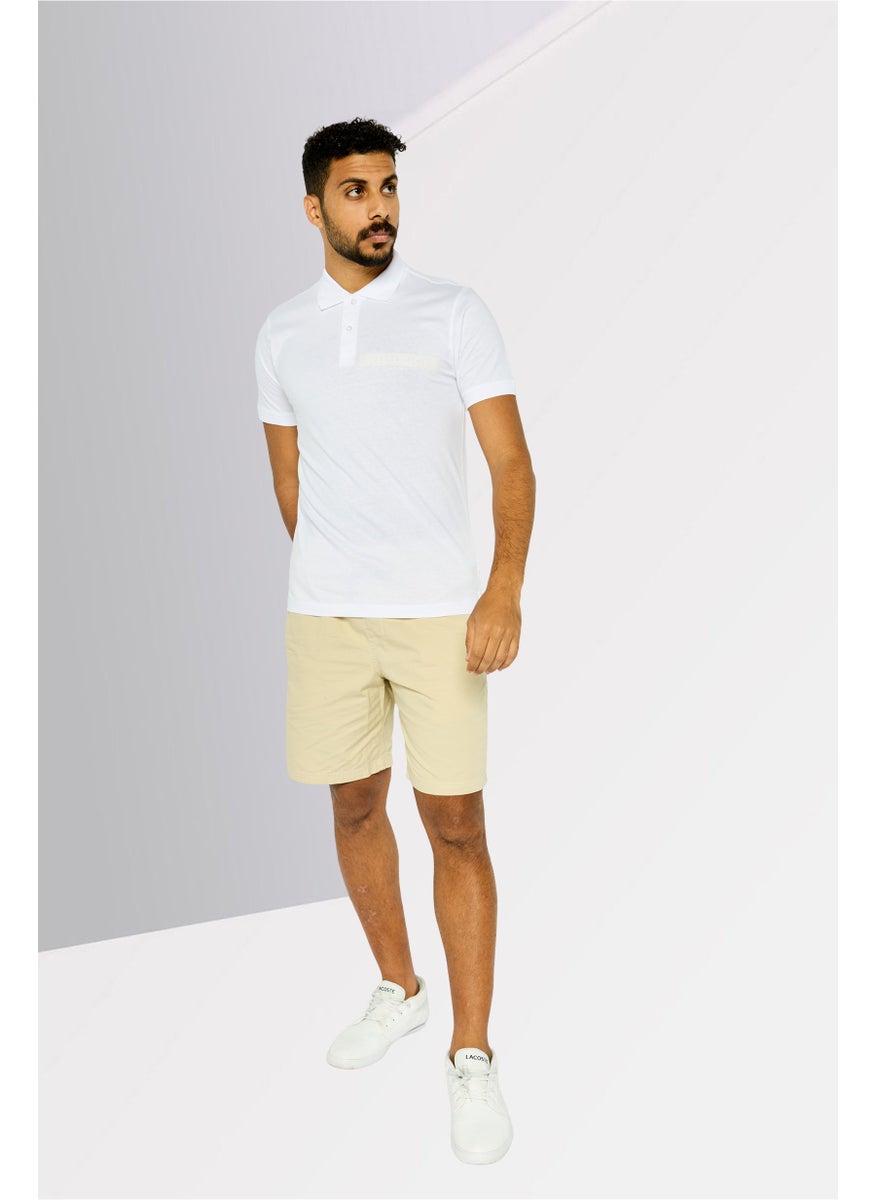 Gazzarrini Men Regular Fit Brand Logo Short Sleeves Polo Shirt, White  - Image 2