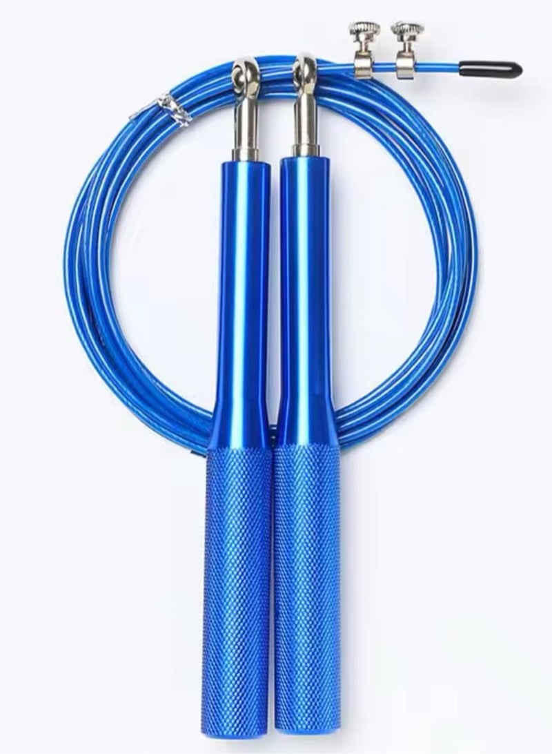 SportQ High Speed Jump Rope, Premium Quality Jump Rope with Adjustable Self-Locking and Anti-Slip Aluminum Handle, for Fitness, Workout, Boxing, Weight Loss - Image 1