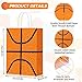 Leinuosen 48 Pcs Basketball Party Favors Supplies Including 12 Basketball Gift Bags 12 Mini Stress Balls 12 Keychains 12 Motivational Silicone Wristband - Image 4