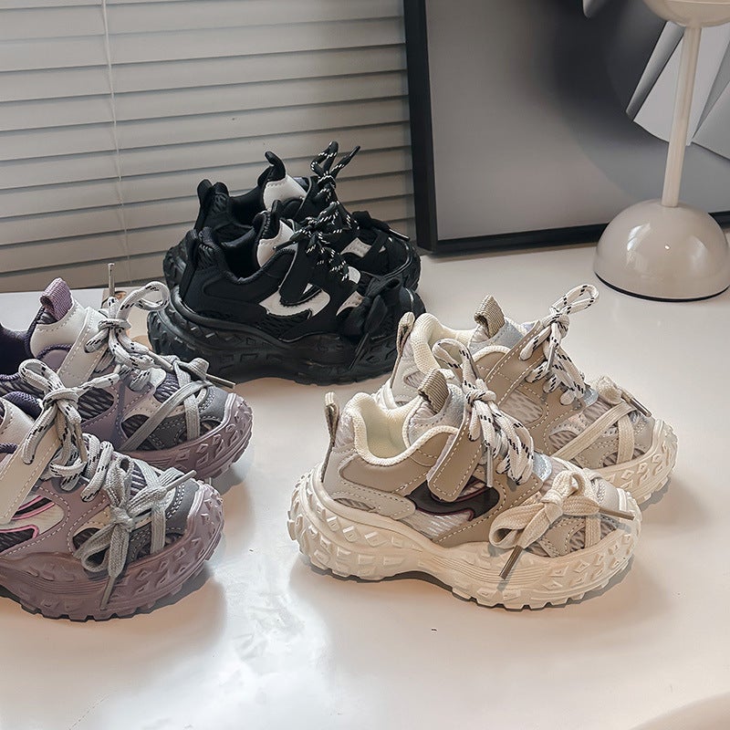 Mesh Children'S Sneaker 2025 New Boys' Dad Shoes Girls' Running Shoes Children'S Casual Shoes - Image 2