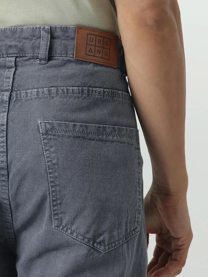 Urbano Fashion  Urbano Fashion Men's Light Grey Loose Fit Cargo Jeans with 6 Pockets Non-Stretchable  | Best Price UAE