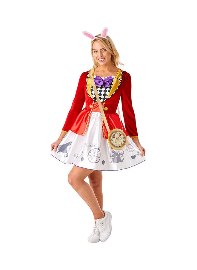 Rubies Costume Official Disney Alicein Wonderland White Rabbit Costume, Ladies Costume, Book Weekand Tea Party Theme  - Image 1