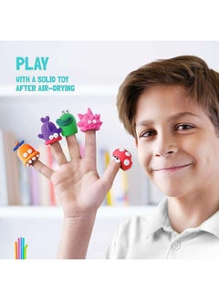 HEY CLAY Hey Clay Monsters Air-Dry Clay DIY Kit 15Cans  - Image 3