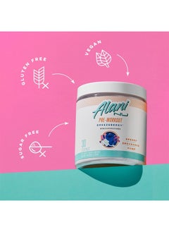 Alani Nu Pre Workout Powder | Amino Energy Boost | Endurance Supplement | Sugar Free | 200mg Caffeine | L-Theanine, Beta-Alanine, Citrulline | 30 Servings (Breezeberry)  - Image 5
