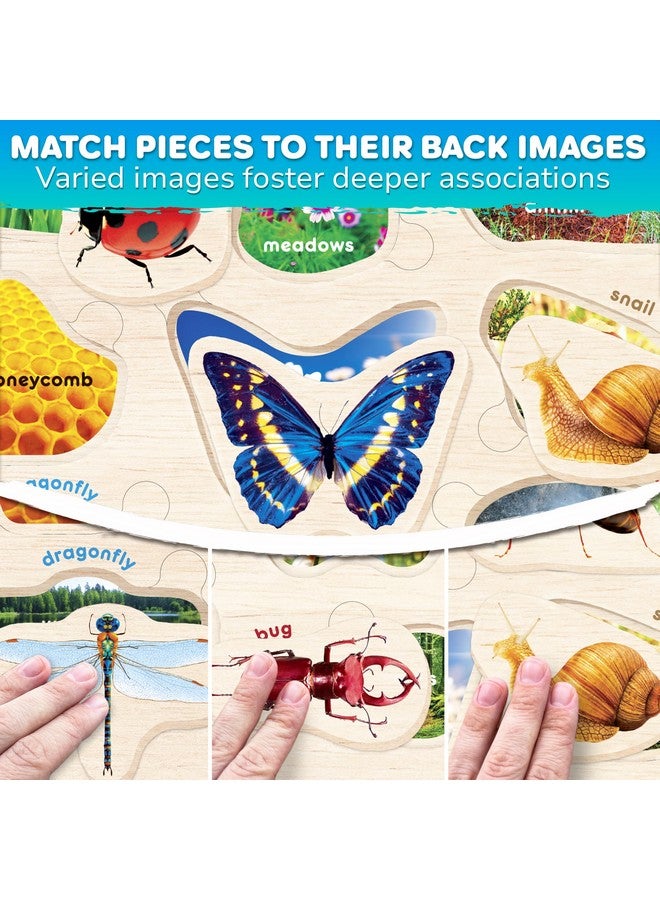 quokka QUOKKA Toddler Puzzles Ages 2-4 in a Bag - 6 Montessori Wooden Puzzles for Toddlers 3-5 Year Old - Preschool Wood Game for Boys and Girls 4-6 - Gift for Learning Realistic Animals Fruits Vehicles  - Image 3