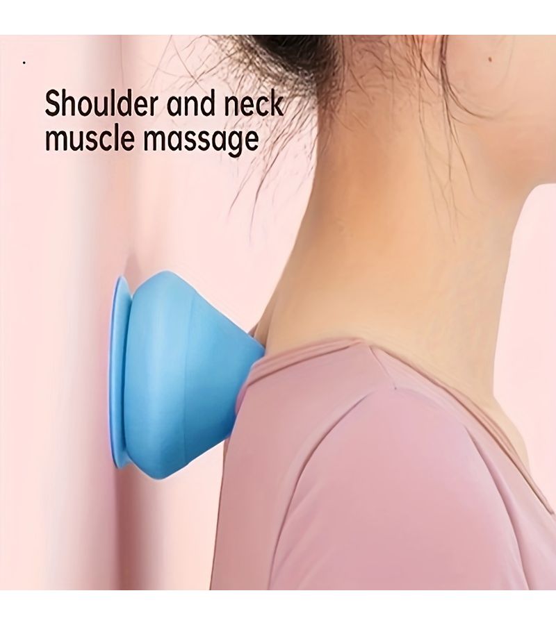 Blue Muscle Massage Ball For Deep Tissue Shoulder And Neck Relaxation - Image 3