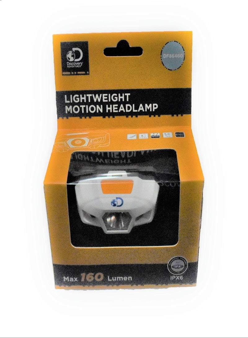 Discovery Adventures HeadLamp Smart Light Sensor, MAX 160LM, 6500K DOMESTIC LAMP BEAD, For Camping, Hiking, Fishing - Image 2