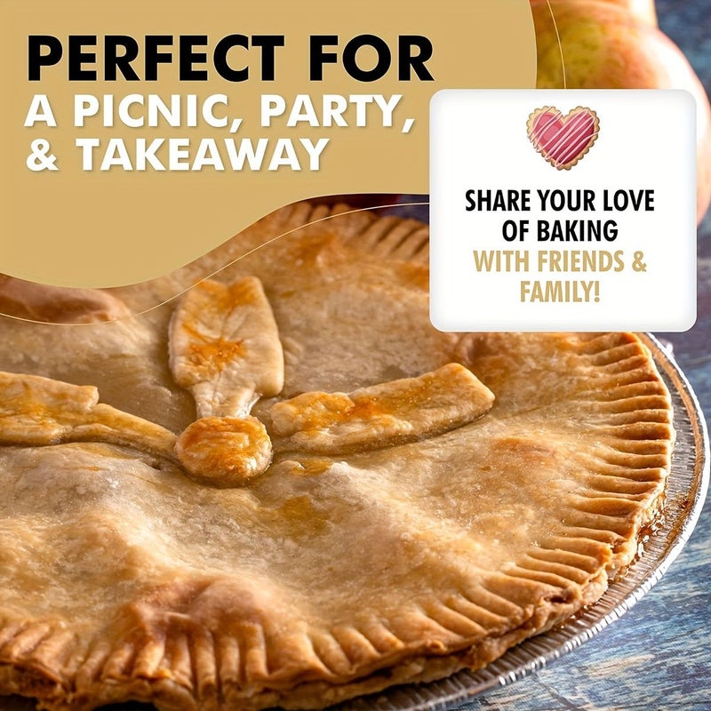 30 Pack Heavy Duty Disposable Aluminum Foil 9 Inch Pie Pans for Baking - Image 5