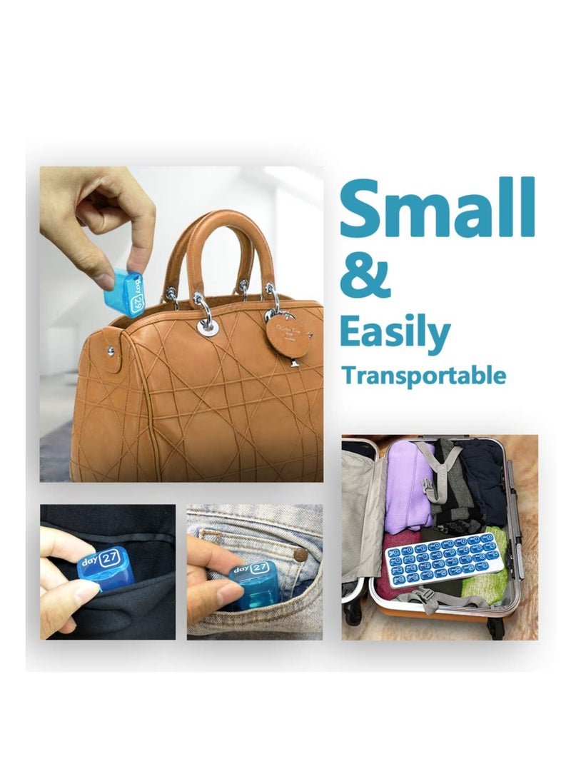SYOSI 31 Day Monthly Pill Organizer, Portable Pill Medicine case Box Holder for Daily Medicine/ Vitamin/Fish Oils /Supplement - Image 5