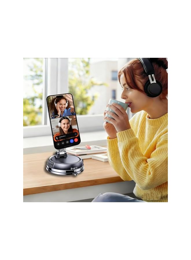 S-TOP Car Phone Holder, Magnetic Phone Holder Car for Magsafe, 360° Adjustable Mobile Holder for Car, Pocket Size Foldable Car Mobile Holder for iPhone 17/16/15 and Samsung S25/24/23, Black - Image 4