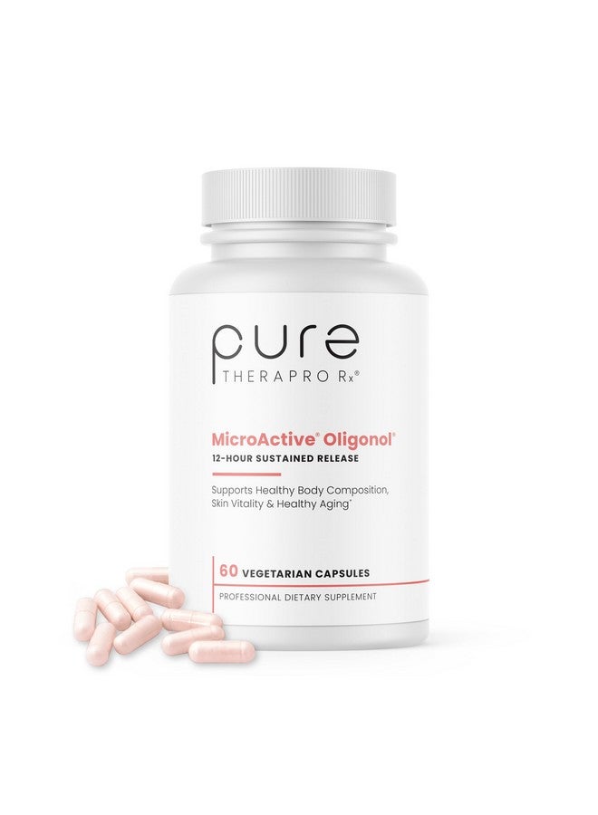 Pure Therapro Rx MicroActive Oligonol | Patented Lychii Fruit & Green Tea Supplement | 2X More bioAvailable | 2 Month Supply | Non-GMO (60 Vegan Capsules) - Image 1