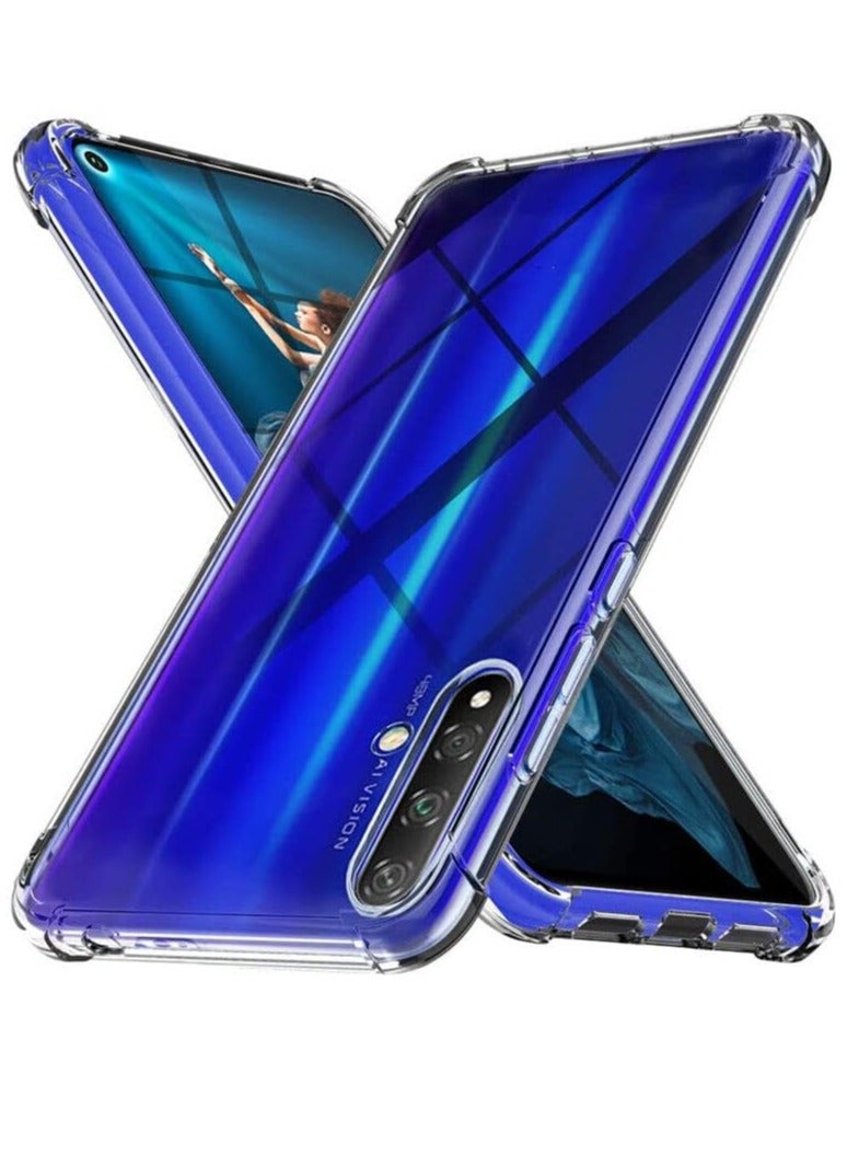 ten.tech Ten Tech Transparent cover with anti-shock corners made of heat-resistant polyurethane for Huawei Nova 5t – Transparent - Image 1