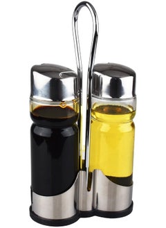 2Pieces Oil And Vinegar Set - 170Ml X 2, Set Of 5 Pieces Glass Oil Bottle With Metal Stand - pzsku/Z34C07B5CC20E0EF19FA5Z/45/_/1728049338/8423e54a-d6ab-41f5-b5be-cf6e3fef4832