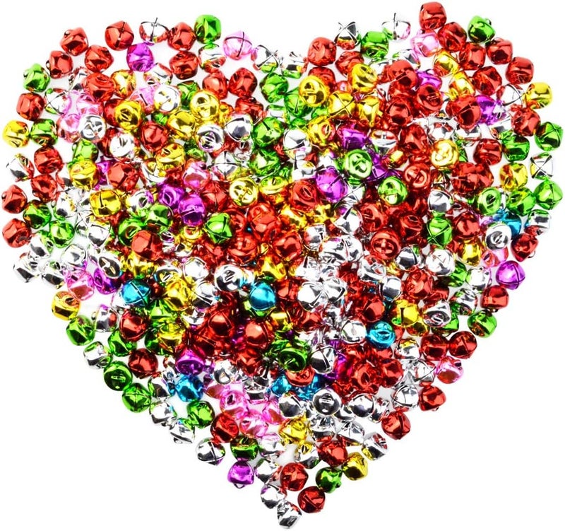Marrywindix 400pcs Jingle Bells, 1/2 Inch Craft Bells Bulk DIY Bells for Christmas, Party, Festival Decoration and Home Decoration - Image 1