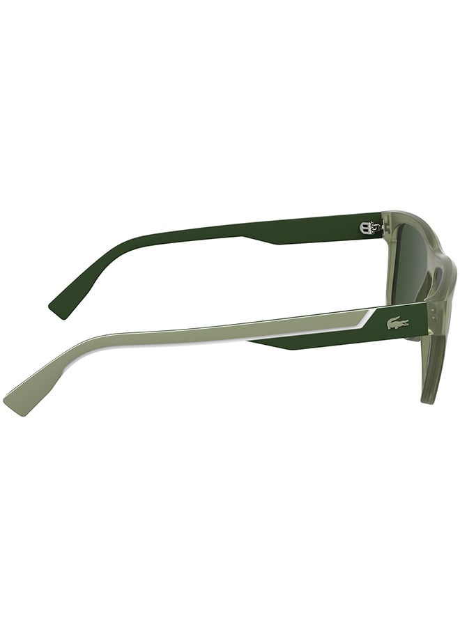 LACOSTE نظارات شمسية لاكوست كاملة الإطار L6058S 5417 (301) مات كاكي - Image 5