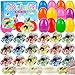 Seifar 24 Pack Prefilled Easter Eggs Filled with Pull Back Cars Eggs with Toys Inside Easter Hunt Basket Stuffers Party Favors Classroom Prizes Gift for Kids Girls Boys - Image 2