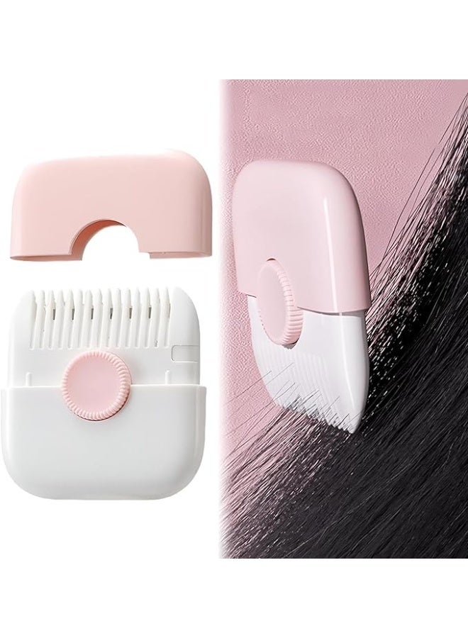 مشط قص الشعر 2 في 1 – أداة تشذيب وتصفيف مزدوجة، صغيرة للسفر، قابلة للفك، شفرات من الفولاذ المقاوم للصدأ للرجال والنساء والأطفال - Image 3