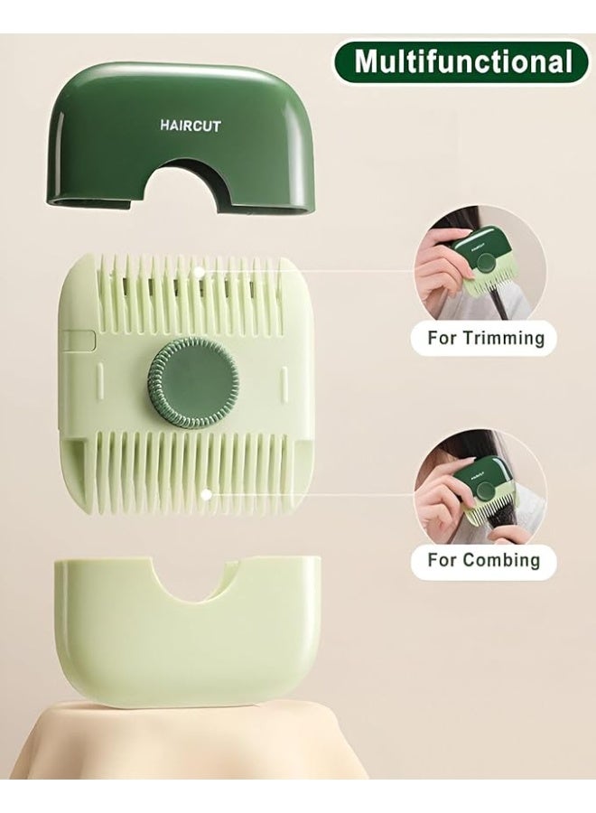 مشط قص الشعر 2 في 1 – أداة تشذيب وتصفيف مزدوجة، صغيرة للسفر، قابلة للفك، شفرات من الفولاذ المقاوم للصدأ للرجال والنساء والأطفال - Image 4