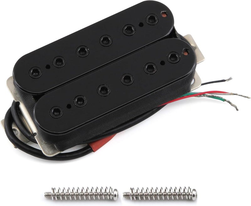 FLEOR Bridge Pickup Ceramic Double Coil Humbucker Pickups for Electric Guitar Pickup-Black - Image 1