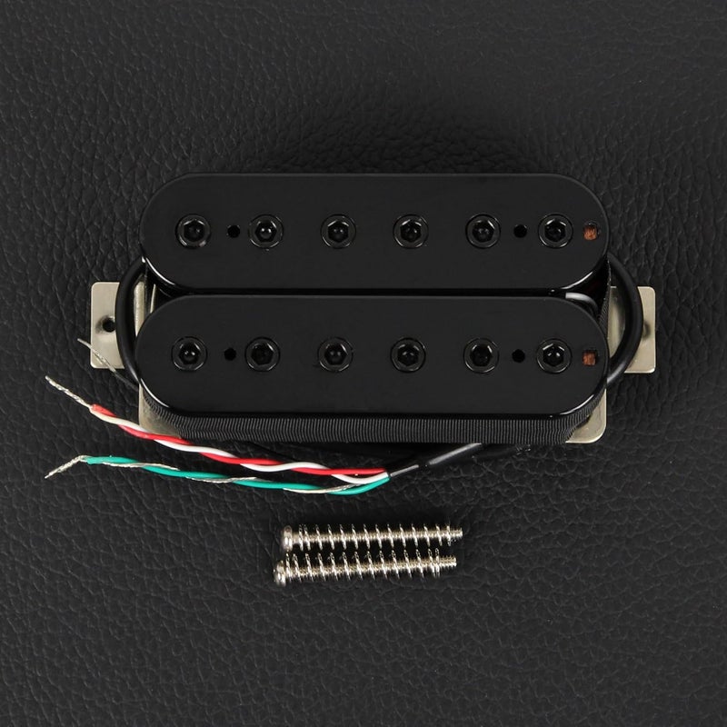 FLEOR Bridge Pickup Ceramic Double Coil Humbucker Pickups for Electric Guitar Pickup-Black - Image 3