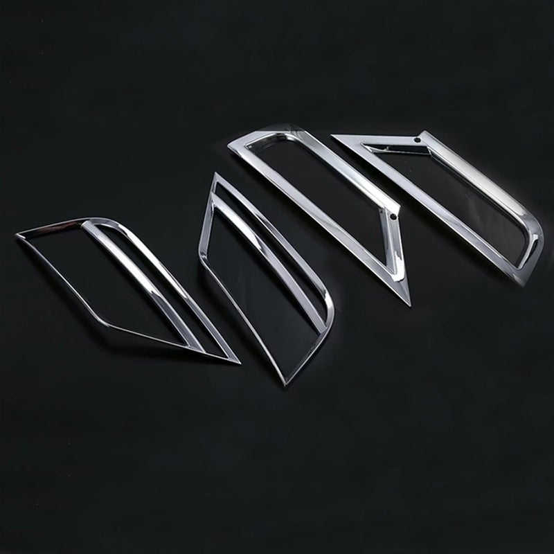 QASULER ABS Chrome Fog Light Covers for VW T-ROC - Image 1